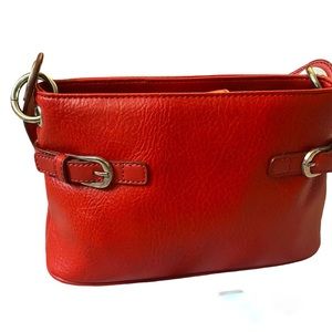 TOMMY HILFIGER handbag Red Leather